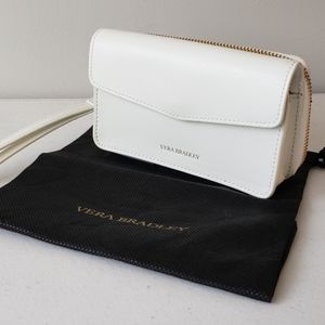 Vera Bradley White Cell Phone Wallet Wristlet